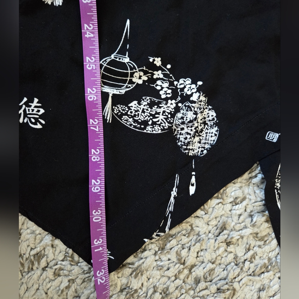 Soft Surroundings Asymmetrical Hem Asian Wrap Around Button Front Top Shirt Sz M - Picture 12 of 12